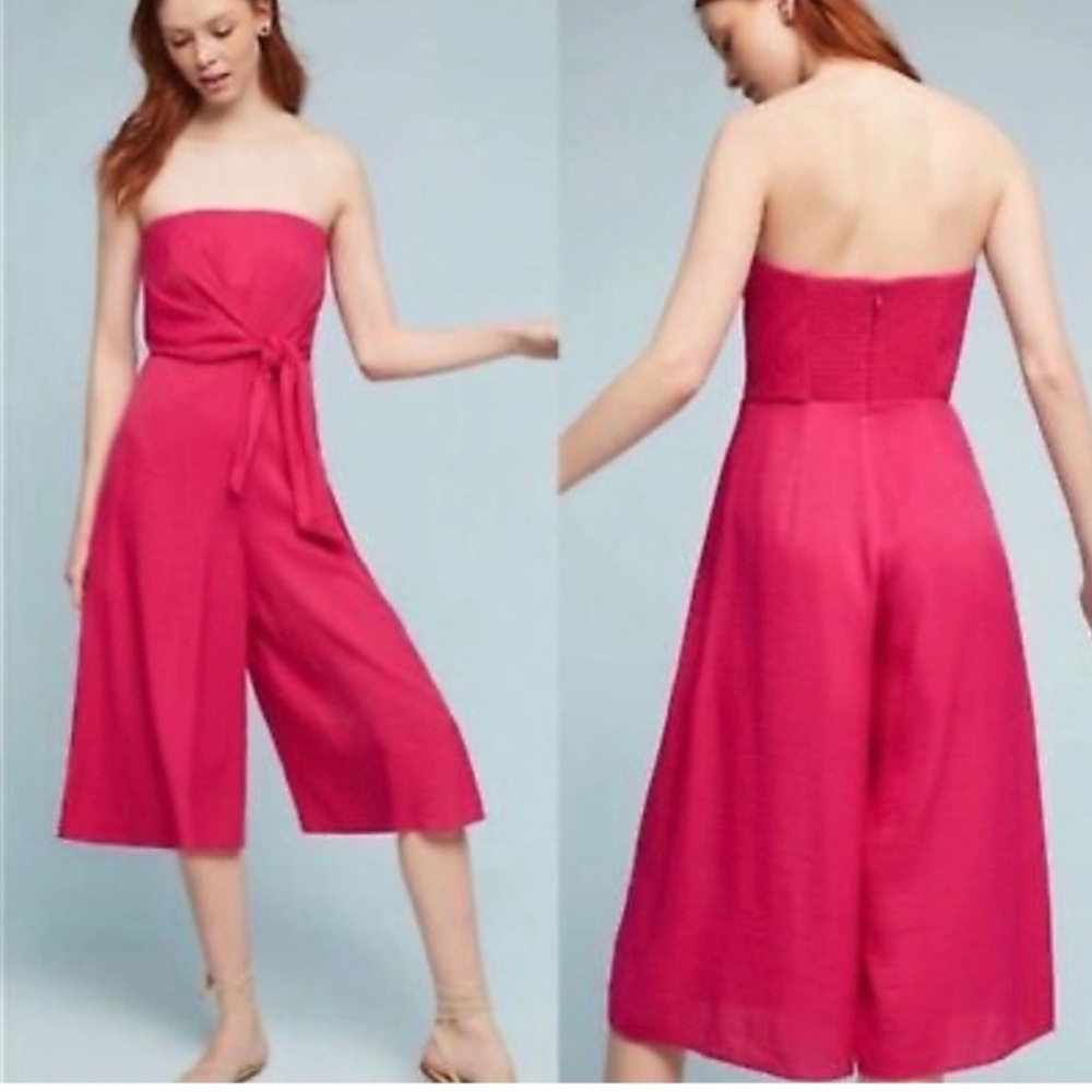 Maeve romper with tie, pockets - ONLY WORN ONCE.Excellent condition, dry cleaned